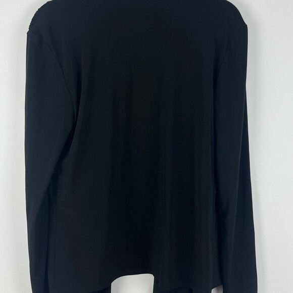 San Francisco Sweater Cardigan Size L Black Long Sleeve Polyester Spandex - Picture 6 of 9